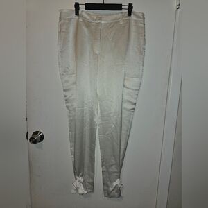 Guess Womens White Ankle Buckle Dressy Slacks - Size XL